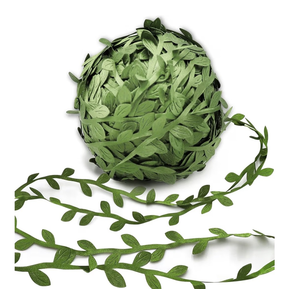 Green Leaf Ribbon Trim